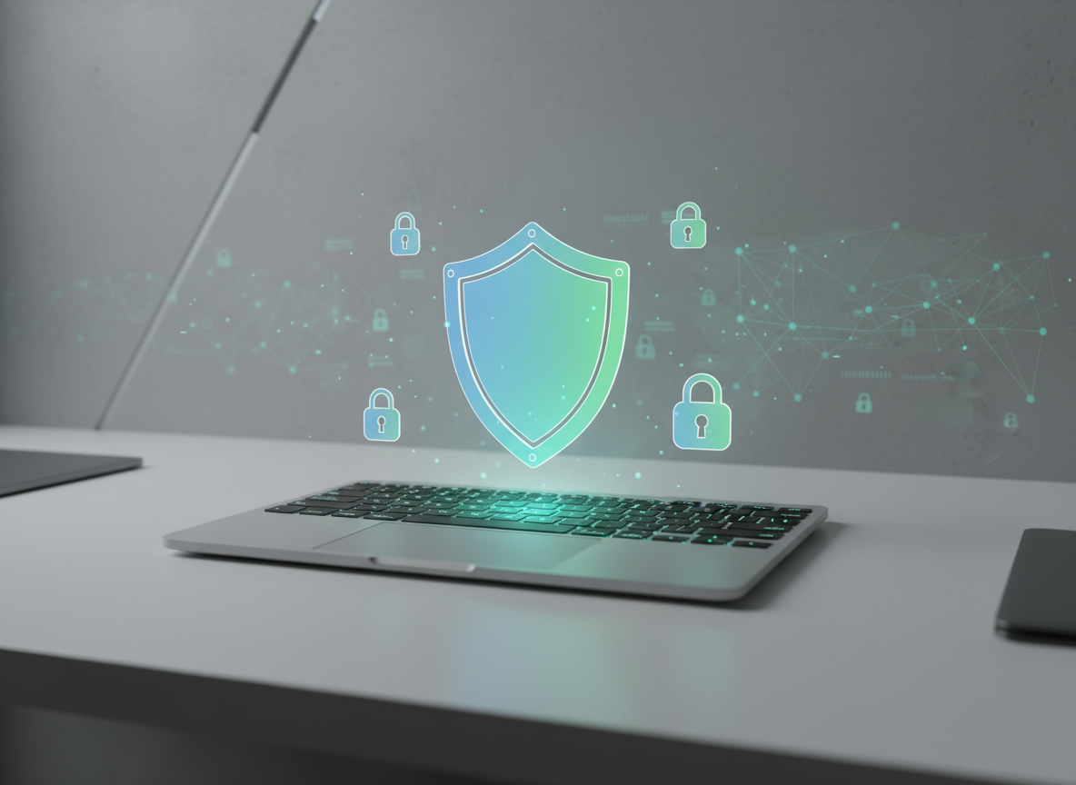Illustration de protection numérique et cadenas